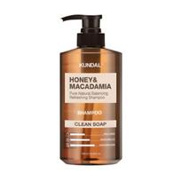 KUNDAL Medaus ir makadamijų natūralus šampūnas Švaraus muilo kvapas Maitinantis drėkinantis šampūnas 500ml