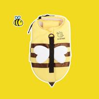 Summer Little Bee Dog Swimsuit Waterproof Puppy Life Jacket Breathable Dog Clothes Harness Swimming Safety for Dog Pet Supplies S