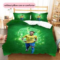 Neymar Pattern Bedding Home Decoration Birthday & Festival Gift (1 * duvet cover + 2 * pillowcase, without core) 135x200cm
