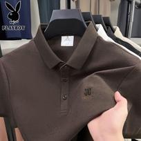PLAYBOY Men's Summer Polo Shirt with Print & Embroidery 130/58 kava