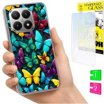 Etui Do Xiaomi 15T Obudowa Foto Case Plecki Grafika Motyle + Szkło 9H