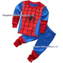 Sandėlyje Marvel Žmogus-voras medvilninis pižamos komplektas vaikams 90 cm red