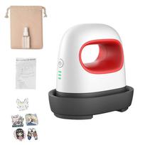 Mini Heat Press, Portable Heat Press Machine for T Shirts Shoes Hat, Pressing Machine for Heating Transfer, DIY Shirt raudona