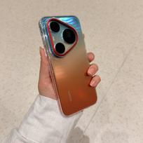 For Huawei Pura 90 Pro Max Case Ice Crystal Transparent PC Hard Cover Lightweight Shell Fingerprint-Resistant Non-Slip Bumper Pura 90 Pro Max gryna
