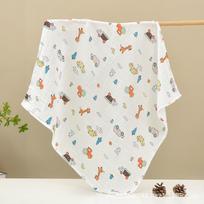Baby Gauze Bath Towel: Pure Cotton, Absorbent, 2-Layer Swaddle Blanket 70×70cm