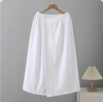 Women's Pure Cotton Strapless Bath Dress with Embroidered Logo - Absorbent, Wearable Bath Towel for Home & Spa Use One Size (Adjustable Width) balta