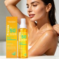 SPF 50 Sunscreen Spray 100ml Non-Sticky Water-Resistant Moisturizing Protect Skin Smooth Sunburn Prevention Sunscreen Spray 1 pcs