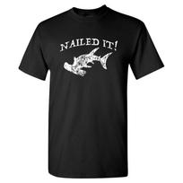 Nailed It! - Shark Pun Hammerhead Pun Ocean T-Shirt M