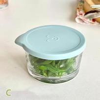 1/3 vnt. 200 ml stiklinių laikymo stiklainių skaidrūs sustorinto stiklo laikymo indai daugiafunkciniai šviežumą išlaikantys mini skaidrūs stiklainiai virtuvės A