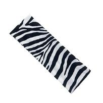 New High Elasticity Zebra-print Headband Wide-brimmed Sweat Absorbing Sports Headband Striped Printed Wide Brim Headband Yoga white