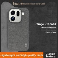 For OPPO Find X9 Pro 5G Back Case IMAK Cloth Fabric Pattern Hard Funda Find X9 Case OPPO FindX9 X9Pro X 9 Bumper Cover Coque Find X9 tamsiai pilka spalva
