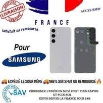 Cache batterie et vitre arrière - SAMSUNG - Galaxy S24 (S921B) - Gris marbre - Original - Pièce de rechange