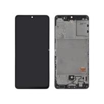 Écran LCD complet - SAMSUNG - Galaxy A41 (A415F) - Noir - Sur châssis - Original