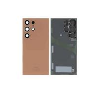 Cache batterie vitre arrière - SAMSUNG - Galaxy S24 Ultra 5G S928 - Orange - Finition Premium Titanium - Verre arrière oranžinė