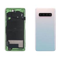 Cache batterie / vitre arrière - SAMSUNG - Galaxy S10 G973F - Blanc - Pièce de remplacement - Compatible G973F