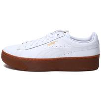 (WMNS) PUMA Vikky Platform Leather White Women's 364724-03 EU 38