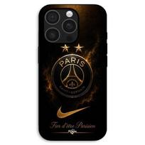 Case For iPhone 16 Pro Max PSG double champion et fier, black and gold Maniacase juoda
