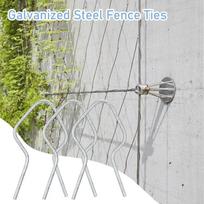 Wire Fence Clips Heavy Duty Exhaust Wrap Zip Ties Multifunctional Fence Fixer Reusable Garden Gadgets For Vehicles Farms Pipes China Mainland