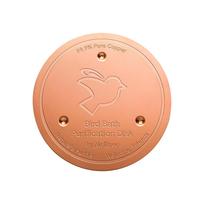 10cm Copper Bird Bath Purification Disk Water Cleaner Round Plate for Outdoor Bird Baths and Garden Water Features One Size