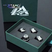 RTAMO Titanium Alloy Anti-theft Tire Valve Stems Car Wheel Plugs Universal Car Accessories 4pcs sidabras