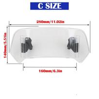 For Benelli TRK502X TRK251X TRK702X TRK 251 702 800 502 X Universal Motorcycle Sport Windshield Viser Visor Deflector WindScreen Style C-Clear