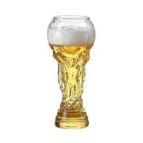 Futbolo Alaus Stiklinė Didelės Talpos Futbolo Puodelis Tvirtas Skaidrus 420ml
