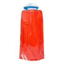 1pc 650ml Portable Ultra Light Folding Water Bag for Camping Outdoor Sports with Handle Hanging Hook Plastic Folding Water Bag 650ml raudona