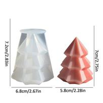 Christmas Molds Tree Shaped Silicone Casting Molds Festive Decoration Easy-Release Crafts Tools For Plaster Candles Soap Epoxy
