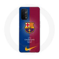 Dėklas - Oppo - A54 5G - Minkštas - Baltas - FC Barcelona, Real Madrid, Čempionų lyga
