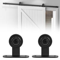 1 Pair Sliding Door Agricultural Greenhouse Door Hanging Rail Wheel Hardware for Barn Door