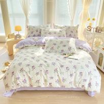 Small Fresh Pure Cotton Four-piece Dormitory Three-piece Bed Sheet Quilt Cover Bedding 1.2m bed