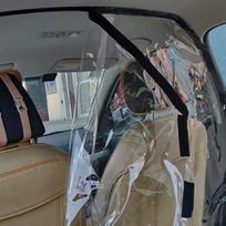 Car Taxi Isolation Film Full Surround Protective Cover Cab Front and Rear Row Car Taxi Isolation Film juoda
