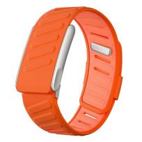 Suderinamas su WHOOP 4.0/5.0 SportFlex apyranke, švelnaus prisilietimo silikoninė, atspari vandeniui ir prakaitui, pakaitinė apyrankė, reguliuojama apyrankė For Whoop 4.0 oranžinė