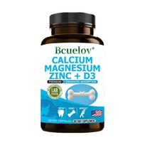 Calcium, Magnesium, Zinc, Vitamin D3, Dietary Supplement,120 Capsules 120 Capsules