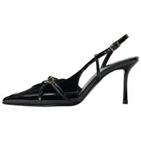 ZARA Patentuotos Odos Slingback Stiletto Kulniuko Batai Juodi Moteriški 1320051038 39 black