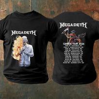 Megadeth Kanada 2026 M. Koncertų Datos Marškinėliai - Siuntimas į Kanadą M black