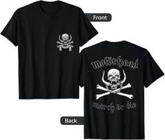 (Front & Back ) Motörhead March or Die Cross Bones Unisex T-Shirt 3XL