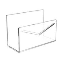 Acrylic Mail Holder Clear File Letter Organizer Smooth Edge Burr-Free Lightweight Countertop Vertical Envelope Mail Holder