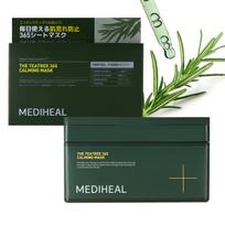 MEDIHEAL THE TEATREE 365 Calming Mask Large Capacity Daily Skin Balance Care Sheet Mask (30 sheets) žalia
