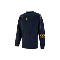 PUMA Logo Ferrari Race Statement Sweatshirt 'Navy' Men's 535785-08 S