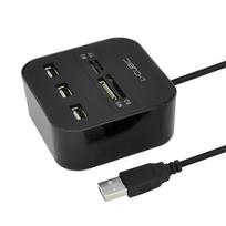L-CUBIC 3-Port USB Hub with Card Reader