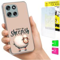 Etui Do Motorola Moto G56 Obudowa Foto Case Plecki Grafika Owieczka + Szkło