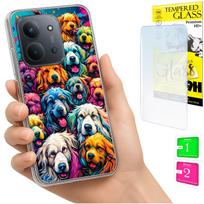 Etui Do Xiaomi Redmi 15C 5G 173Mm / Poco C85 Case Plecki Psy + Szkło 9H