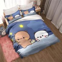 Bubu Dudu Bedding Sets Exquisite Bed Supplies Set Child 'S Cartoon Duvet Cover Bed Comforter Set Bedding Set Birthday Gift 100x135cm