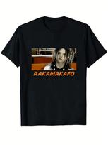 Bomfunk MC's Freestyler Retro 90s DJ Printed Shirt Black with Orange Rakamakafo and Rakamakafon Music Design Street Style Tshirt S įvairiaspalvis