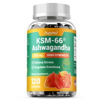 KSM-66 Ashwagandha Extract Capsules, 1200mg High Content, Dietary Supplement, Suitable for Adults 120*1