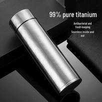 Customizable High-End Pure Titanium Insulated Cup – Sleek, Portable, Large Capacity for Business and Home Use 480ml
