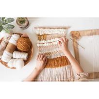 5 pieces/6 pieces Wood Hand Loom Stick Set, Wood Weaving Crochet Needle Shuttles Weaving Stick for Sweater Hat Scarf Making 6 Pieces
