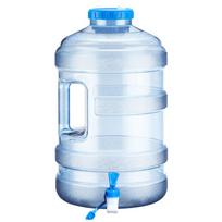18.9L Water Storage Container with Faucet Mineral Water  Large Capacity Camping Water Bucket for Outdoor Hiking mėlyna