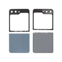 Cache batterie vitre arrière - SAMSUNG - Galaxy Z Flip 5 (F731B) - Bleu - Sans logo - Pièce complète mėlyna
